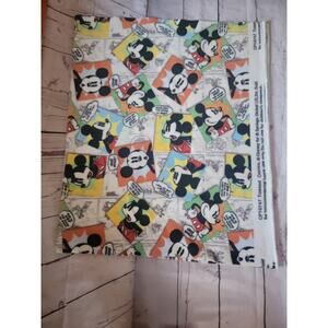 Mickey Mouse Disney Comic Fleece Fabric 1 yard Craft Material